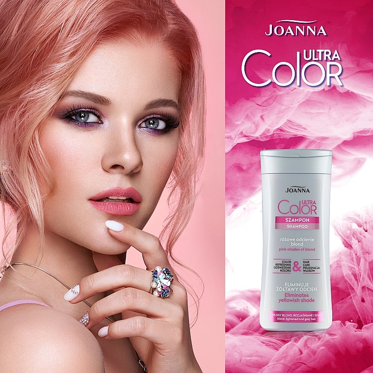 różowy szampon do włosów jaki efekt