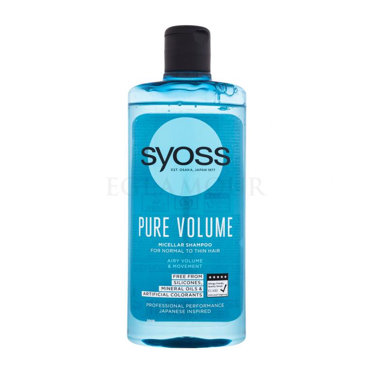 syoss pure volume szampon micelarny do włosów cienkich opinie