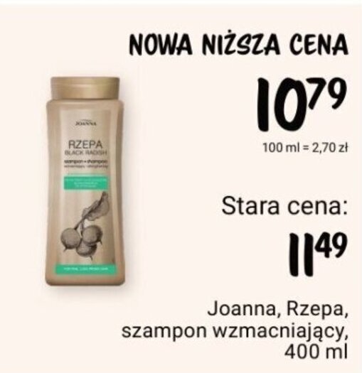 szampon czarna rzepa joanna rossmann