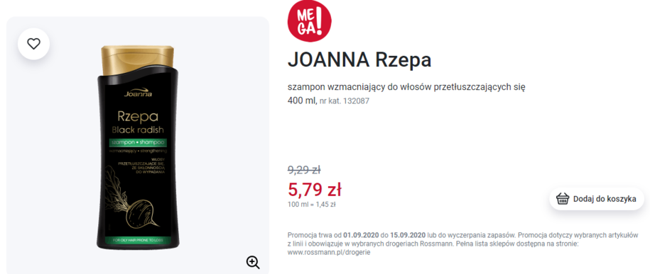 szampon czarna rzepa joanna rossmann