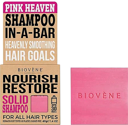 szampon do włosów w kostce różowy