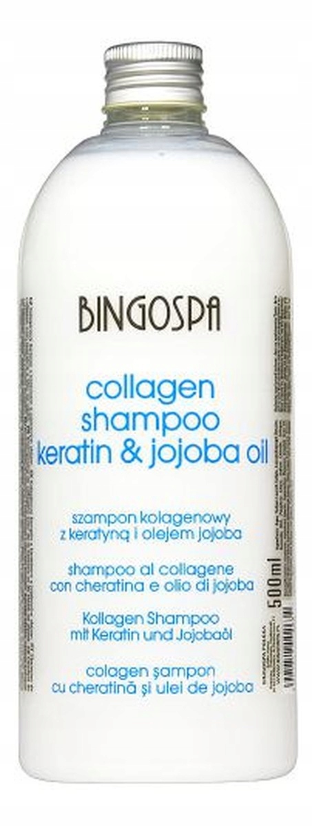 szampon do włosów zielona herbata keratyna proteiny jedwabiu bingospa