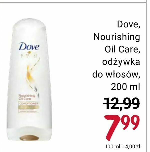 szampon dove nourishing oil care rossmann