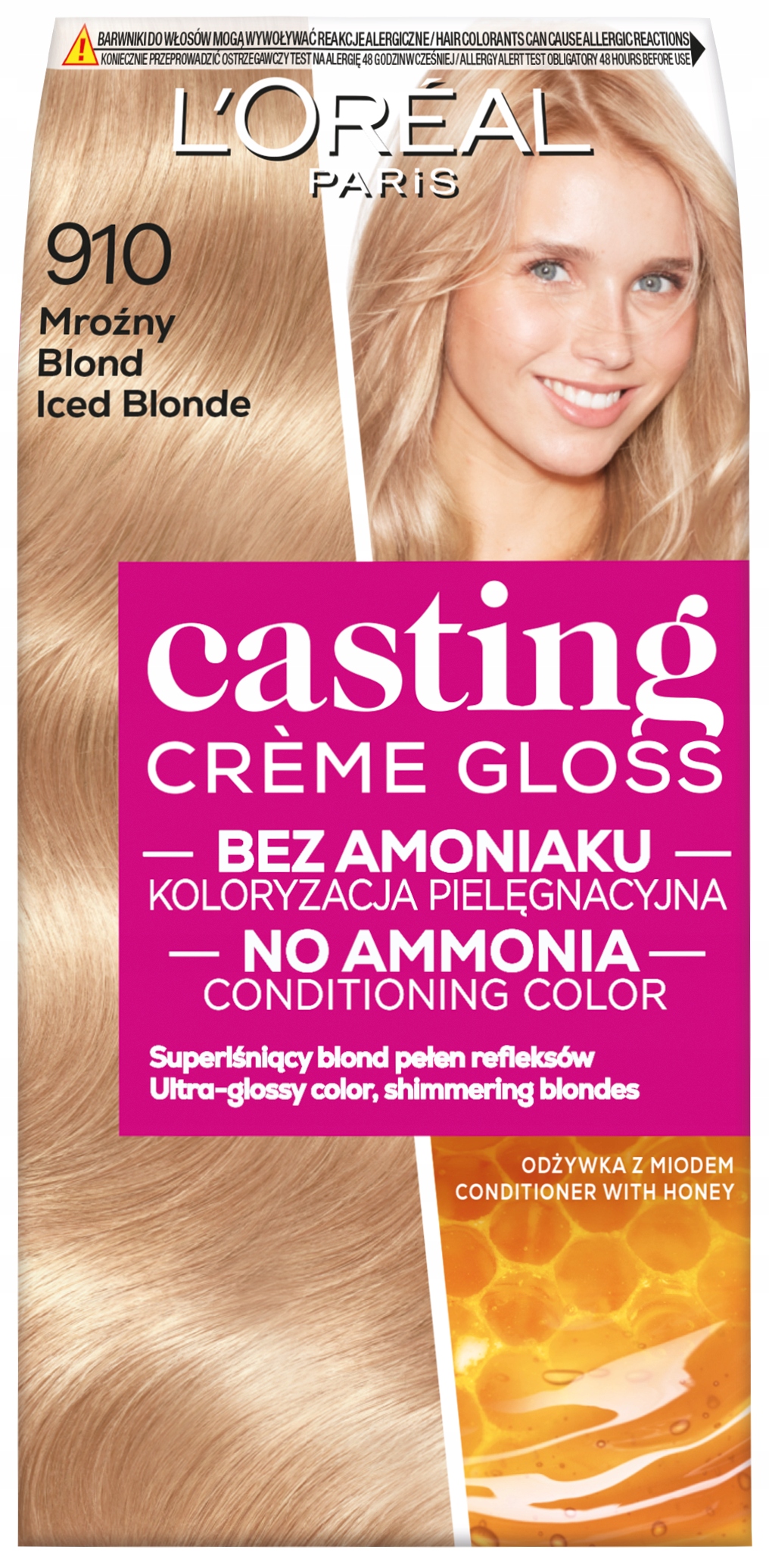 szampon koloryzujący loreal casting creme gloss 910