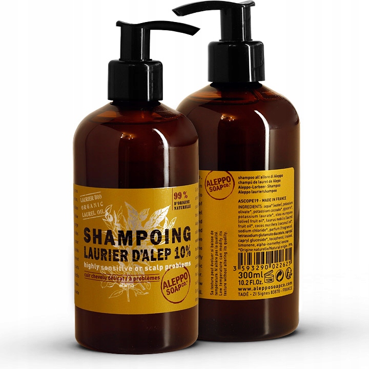 szampon laurowy z mydłem aleppo