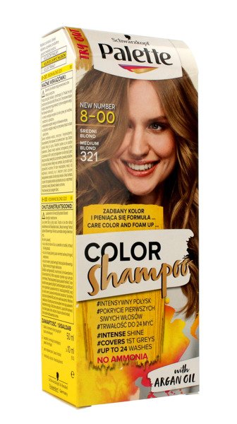 szampon palette ciemny blond efekt