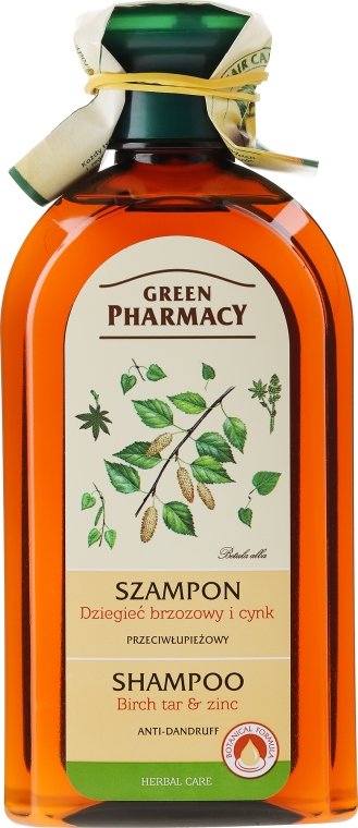 szampon przeciwłupieżowy dziegieć brzozowy i cynk green pharmacy