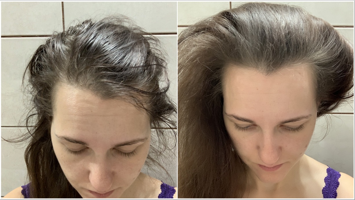 szampon przed i po