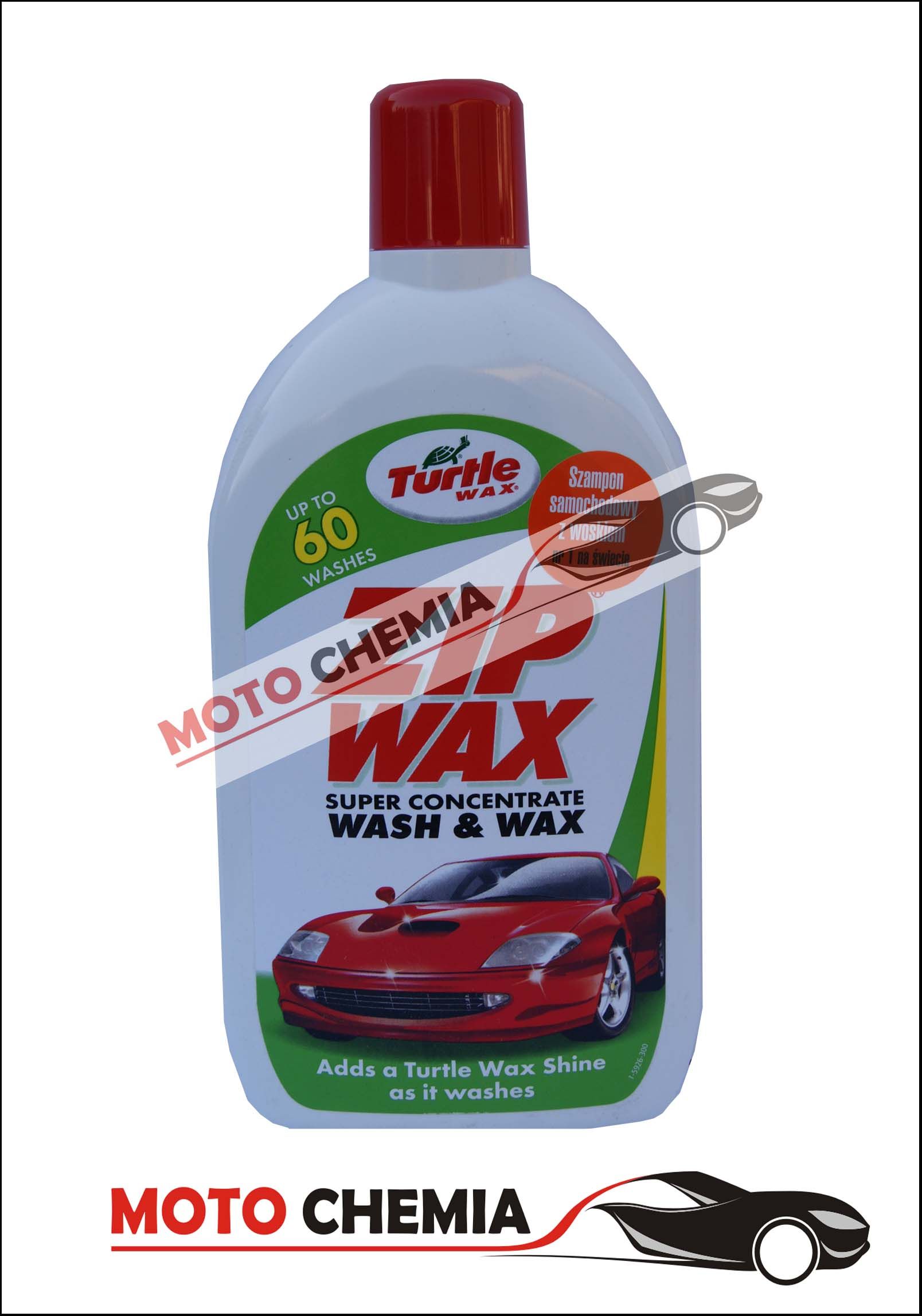 szampon samochodowy z woskiem turtle zip wax 1l