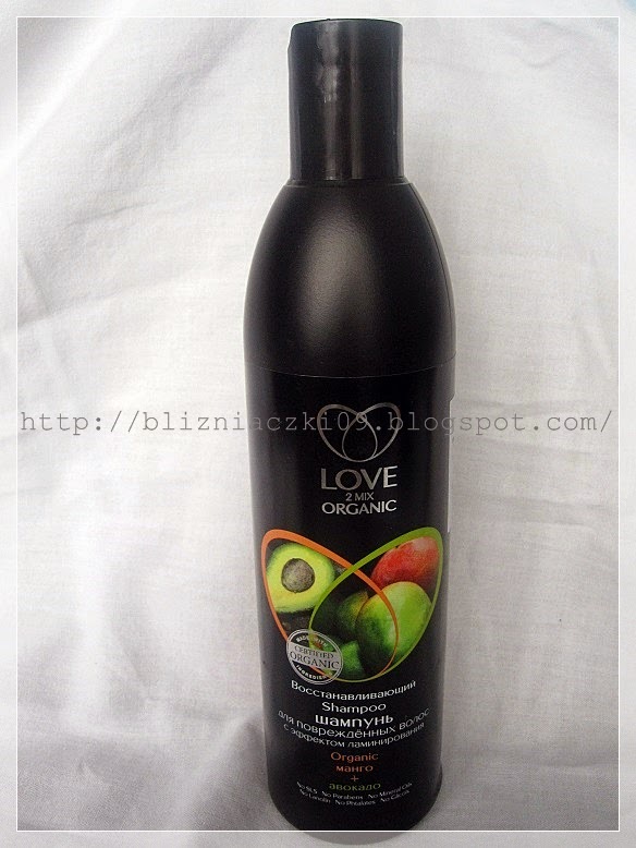 szampon z efektem laminowania włosy zniszczone love2mix