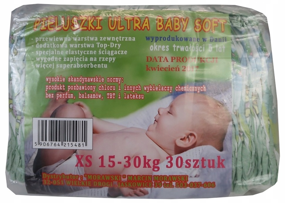 ultra baby soft antyalerczne pieluchy