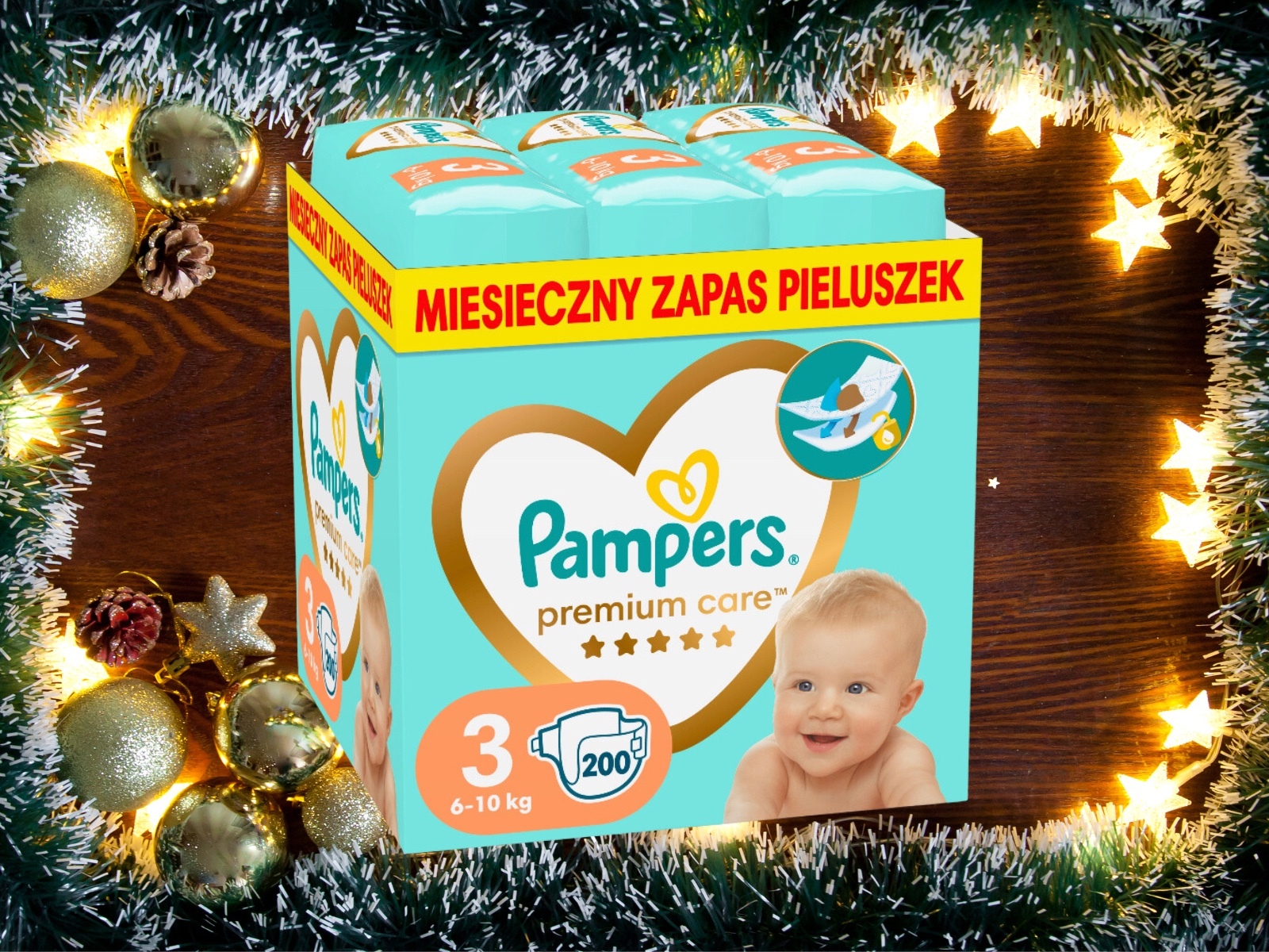 świateczny pampers-prezent