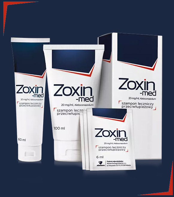 zoxin-med 20 mg ml szampon leczniczy przeciwłupieżowy